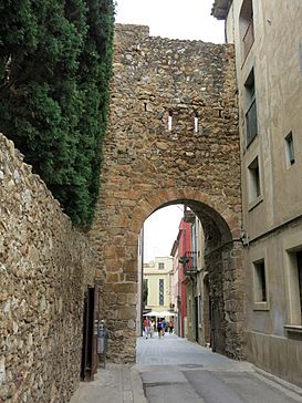 255 Portal del Comte (Peralada), façana oest.JPG
