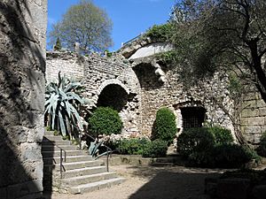 Archivo:299 Restes de les muralles vora la torre Gironella (Girona)