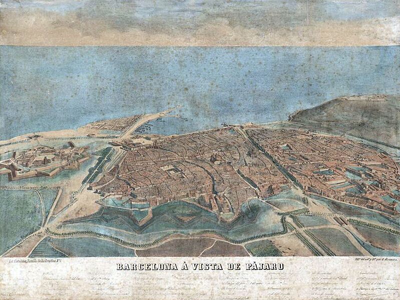 Barcelona a vista de pájaro