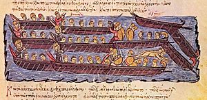 Archivo:Byzantines repel the Russian attack of 941