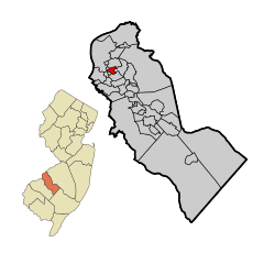 Camden County New Jersey Incorporated and Unincorporated areas Oaklyn Highlighted.svg