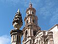Detalle de la rampa del Templo del Señor del Encino, Aguascalientes, Ags.
