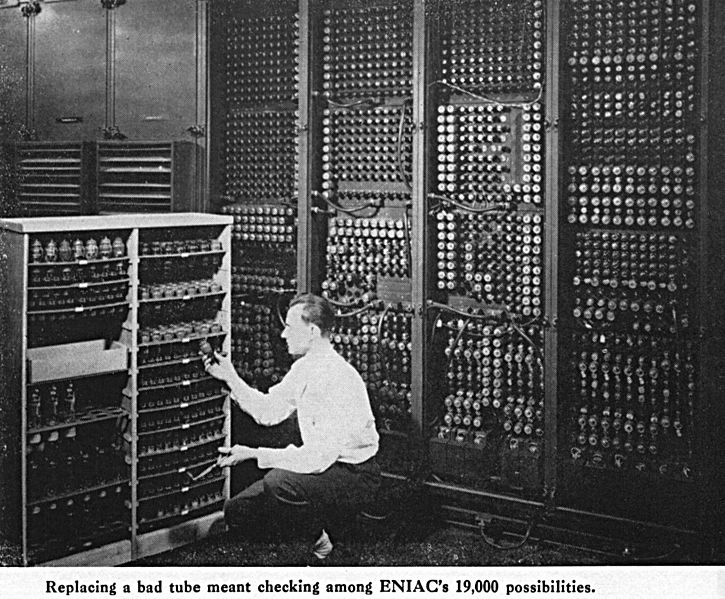 ENIAC-changing a tube