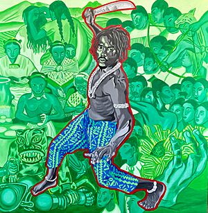 Archivo:Gaspar Yanga, pintura do artista Herbert De Paz