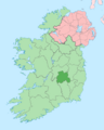 Island of Ireland location map Laois