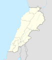 Lebanon adm location map