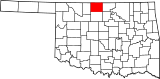 Map of Oklahoma highlighting Grant County.svg