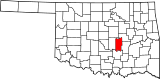 Map of Oklahoma highlighting Seminole County.svg