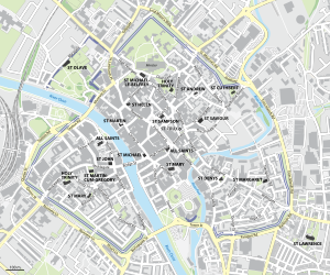 Archivo:Map of medieval parish churches of York