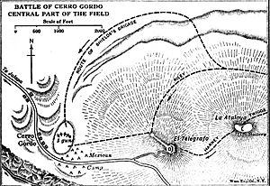 Archivo:Map of the Cerro Gordo battle