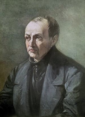 Archivo:Portrait of Auguste Comte by Louis Jules Etex