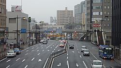 Route9 Ends Shimonoseki stn.JPG