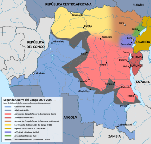 Second Congo War 2001 map vector-es.svg