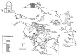 Archivo:Topografía de la Cueva Santa realizado por los espeleólogos La Senyera