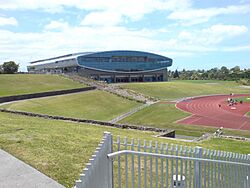 Trusts Stadium From Central Park Drive.jpg