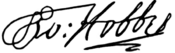 Unterschrift Thomas Hobbes englischer Mathematiker, Staatstheoretiker und Philosoph.png