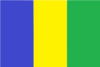 Bandera Con Franjas Azul, Amarillo, Verde.svg