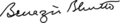 Benazir Bhutto Signature
