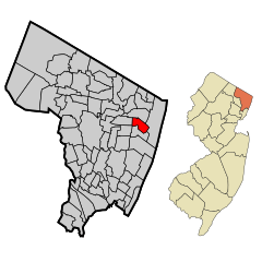 Bergen County New Jersey Incorporated and Unincorporated areas Demarest Highlighted.svg
