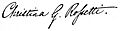 Christina Rossetti Signature