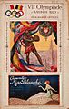 Couverture du programme des Jeux olympiques d'Anvers 1920