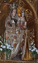 Escultura de la Virgen del Carmen. Iglesia de la Compañía (Palencia)