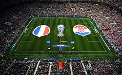 Final of the Soccer World Cup Russia between the national teams of France and Croatia.jpg