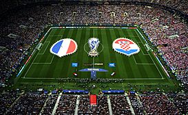 Final of the Soccer World Cup Russia between the national teams of France and Croatia.jpg