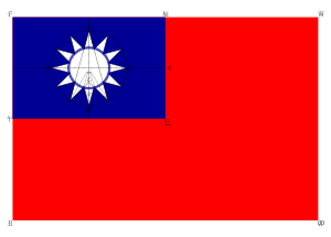 Archivo:Flag of the Republic of China construction sheet