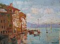 Giuseppe Amisani, the painter of the Kings, Morning in Portofino