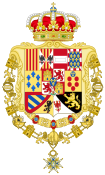 Greater Royal Coat of Arms of Spain (c.1883-1931) Version with Golden Fleece and Charles III Orders.svg