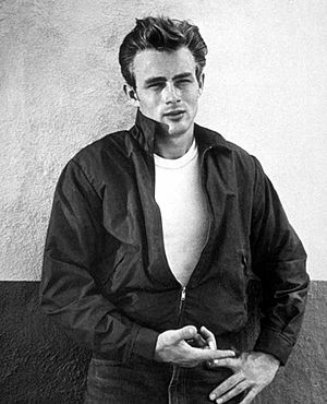 Archivo:James Dean in Rebel Without a Cause
