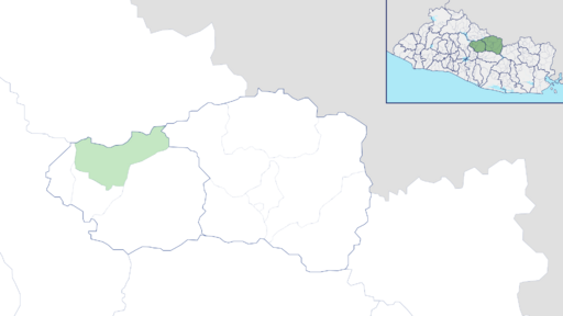 Ubicación de Jutiapa en el Departamento de Cabañas