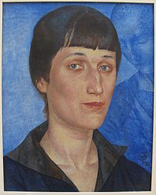Kuzma petrov-vodkin, ritratto di anna akhmatova, 1922.JPG