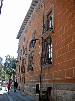 Archivo:Lateral izquierda y calle del Palacio del Marqués de Valverde (Valladolid)