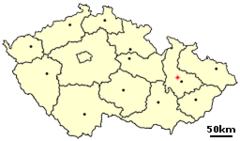 Location of Czech city Litovel.png