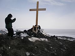 Memorial Cross at Cape Evans