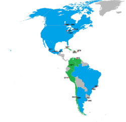 Archivo:Pan American Games host countries map