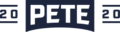 Pete for America logo (Strato Blue)