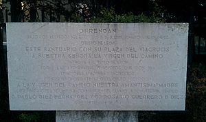 Archivo:Placa Virgen del Camino