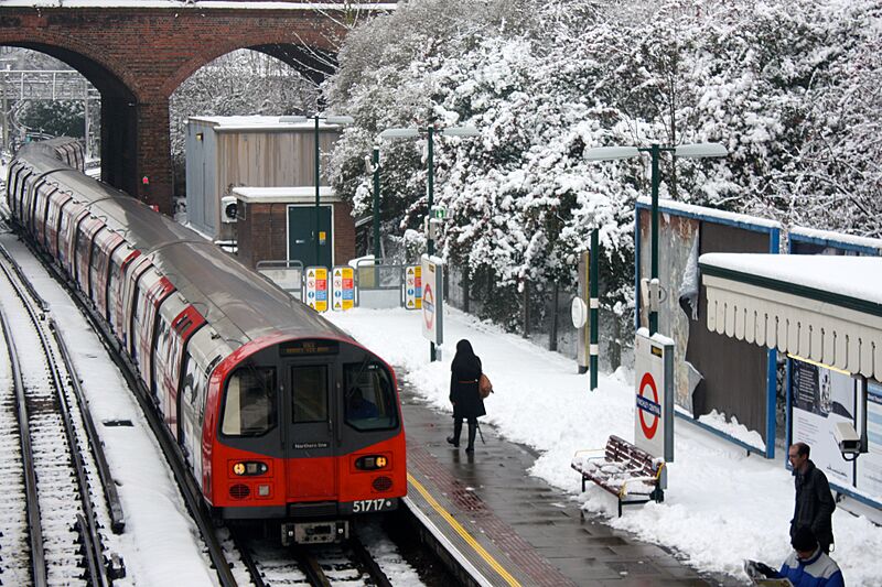 Tube Arrival At Finchley Central