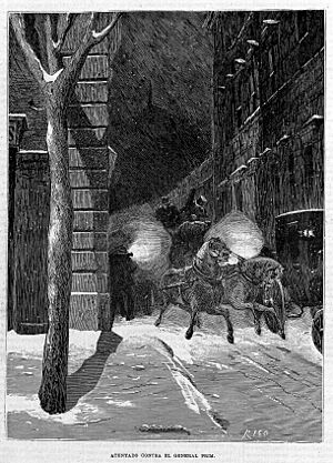 Archivo:1871-01-15, La Ilustración de Madrid, Atentado contra el general Prim