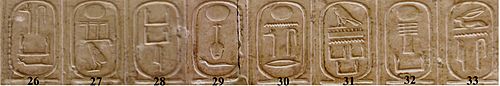 Archivo:Abydos Koenigsliste 26-33