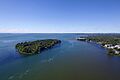 Aerial view of Dorval Island