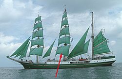 Archivo:Alex von Humboldt (ship) Grosssegel