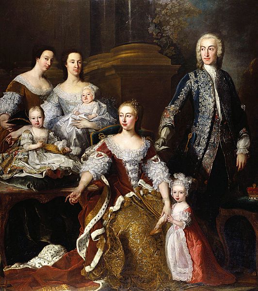 Augusta, Princess of Wales with Members of her Family and Household
