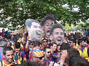 Archivo:Barcelona fans - Champions league 2015 Berlin