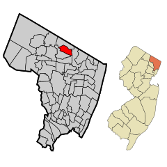 Bergen County New Jersey Incorporated and Unincorporated areas Park Ridge Highlighted.svg