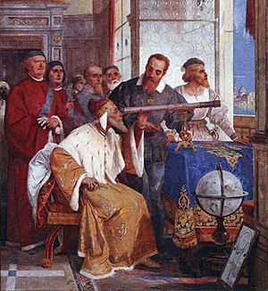 Archivo:Bertini fresco of Galileo Galilei and Doge of Venice