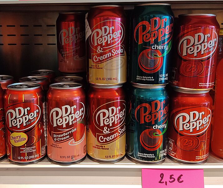 Cannettes Dr Pepper